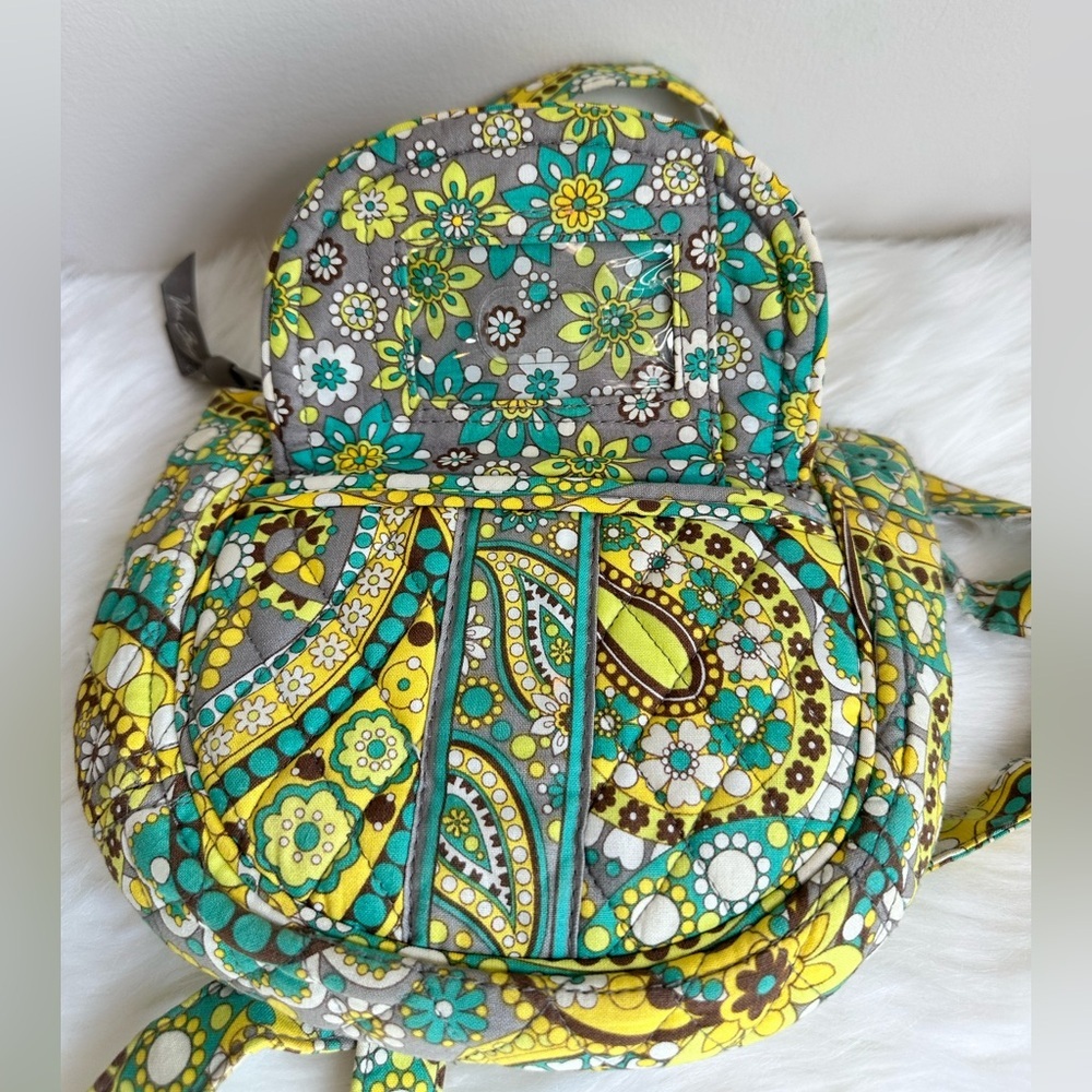 Vera Bradley Lizzy Lemon Parfait Yellow Crossbody Bag - Picture 5 of 16